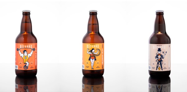 Birra Bizarra是一個(gè)馬戲團(tuán)風(fēng)格的啤酒包裝系列(圖5)