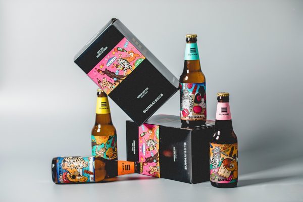 貓愛(ài)人的啤酒包裝設(shè)計(jì)，屋頂上的貓(圖1)