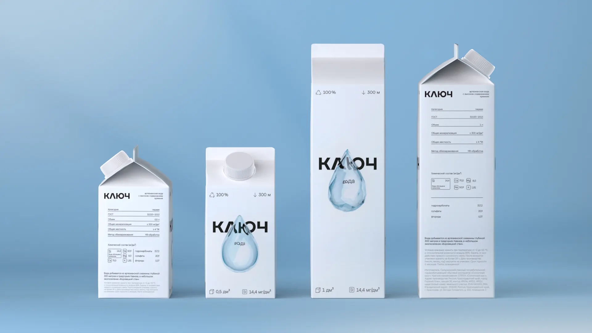 KULCH水的包裝這樣設計簡約通透(圖1)