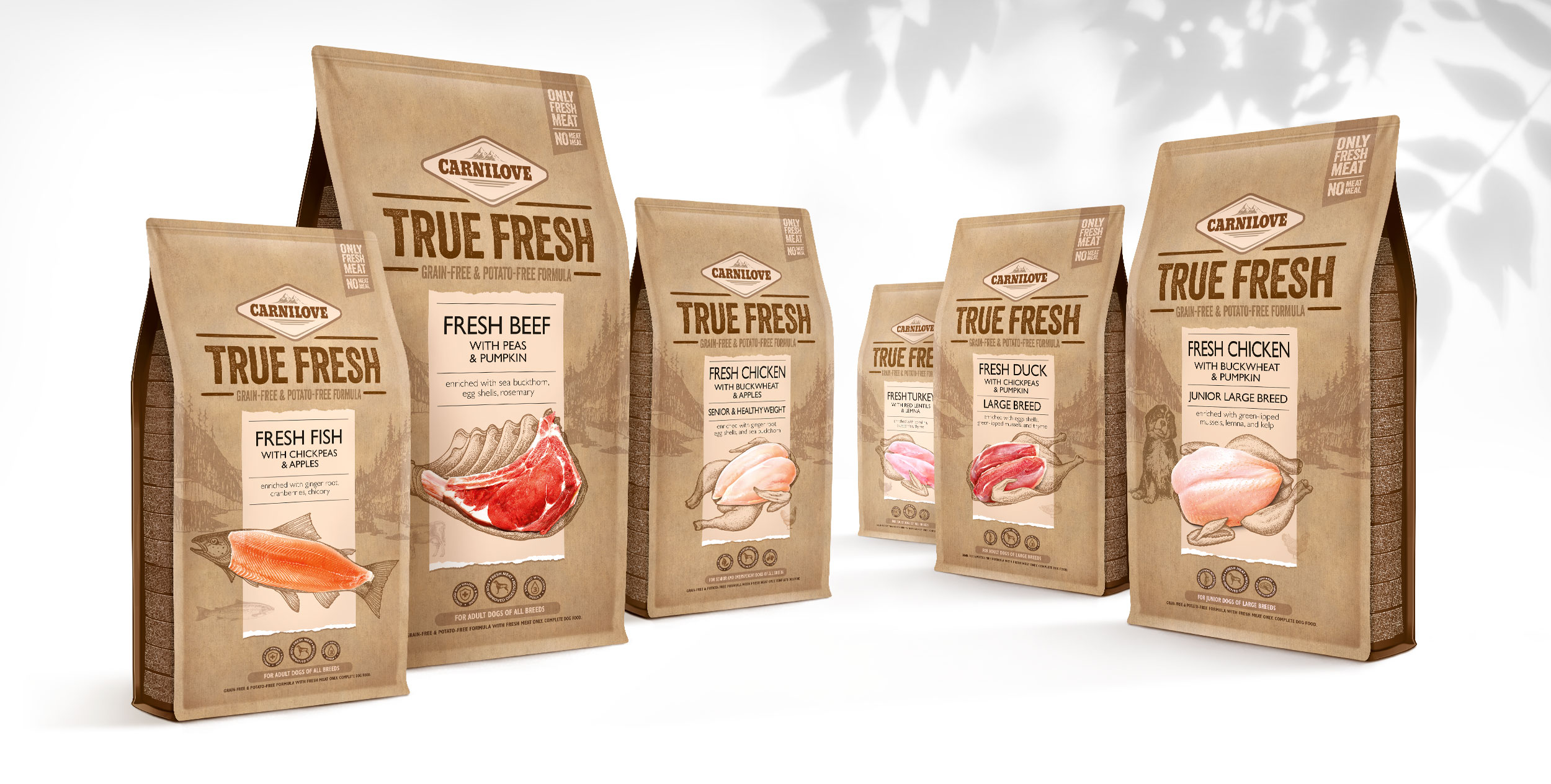 Carnilove TRUE FRESH品牌系列生凍干食品包裝設(shè)計(圖2)