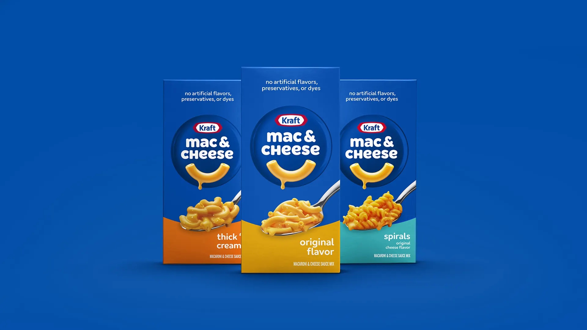 Kraft品牌食品通心粉和奶酪包裝設計升級(圖1)