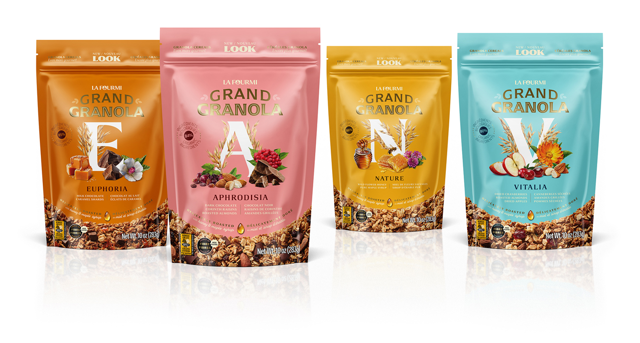 Grand Granola 麥片系列產(chǎn)品包裝設計(圖1)