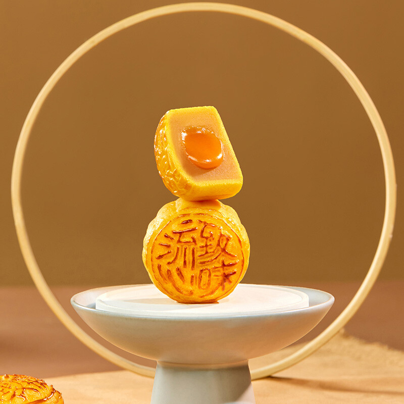 WING WAH 元朗榮華 榮華富貴祥月 廣式月餅 8餅5味 620g 禮盒裝包裝禮盒產(chǎn)品包裝創(chuàng)意設(shè)計(jì)欣賞(圖4)