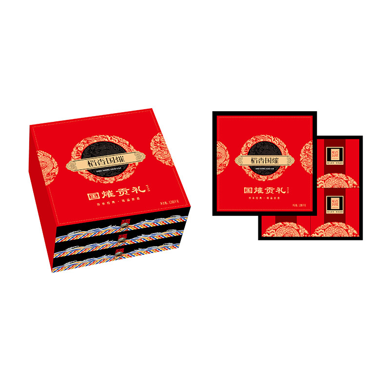 稻香國(guó)熣 國(guó)熣貢禮 月餅 9餅9味  1.305kg 禮盒裝包裝禮盒產(chǎn)品包裝創(chuàng)意設(shè)計(jì)欣賞(圖2)