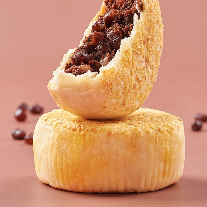 西貝莜面村 燕麥蘇式月餅 5餅5味 820g 禮盒裝包裝禮盒產(chǎn)品包裝創(chuàng)意設計欣賞(圖4)