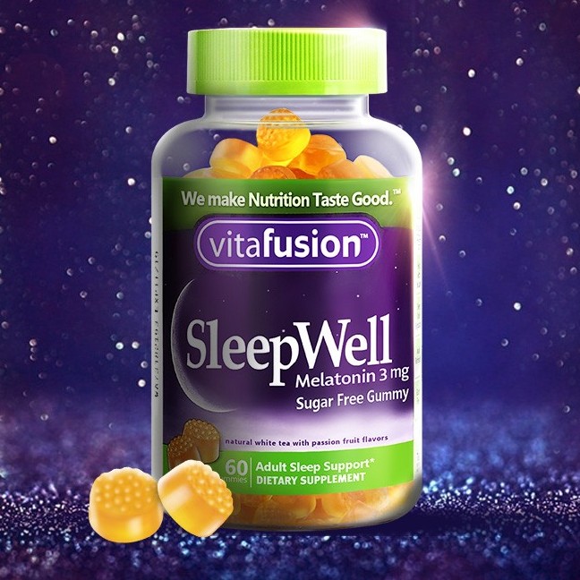 vitafusion SleepWell 褪黑素軟糖 60粒*2瓶保健產(chǎn)品包裝創(chuàng)意設計欣賞(圖2)