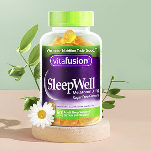 vitafusion SleepWell 褪黑素軟糖 60粒*2瓶保健產(chǎn)品包裝創(chuàng)意設計欣賞(圖4)