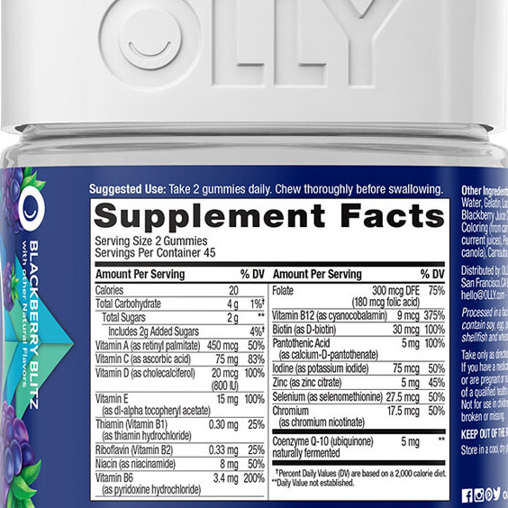 OLLY 男士復合維生素Q10 90粒保健產品包裝創(chuàng)意設計欣賞(圖5)