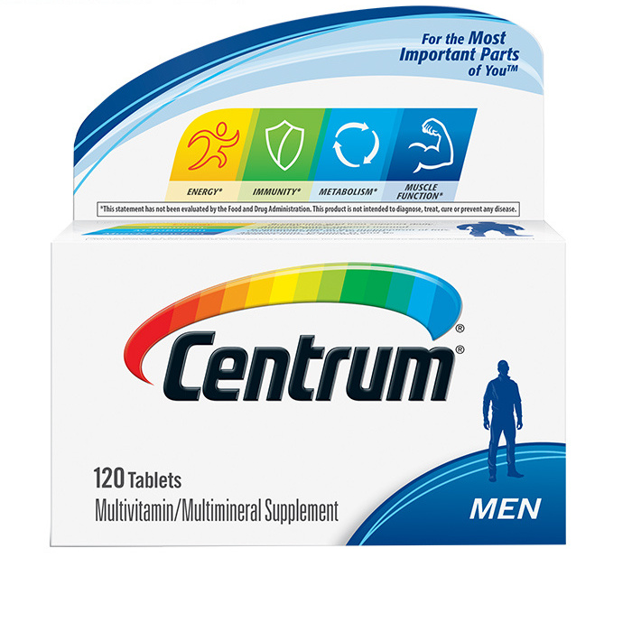 Centrum 善存 男士復合維生素 120粒保健產(chǎn)品包裝創(chuàng)意設計欣賞(圖5)