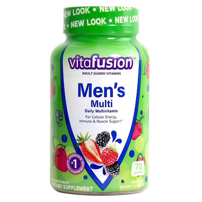 vitafusion 男士復(fù)合維生素軟糖 70粒保健產(chǎn)品包裝創(chuàng)意設(shè)計(jì)欣賞(圖1)