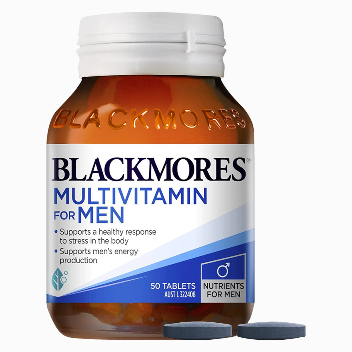 BLACKMORES 澳佳寶 男士復合維生素 50片保健產品包裝創(chuàng)意設計欣賞(圖1)