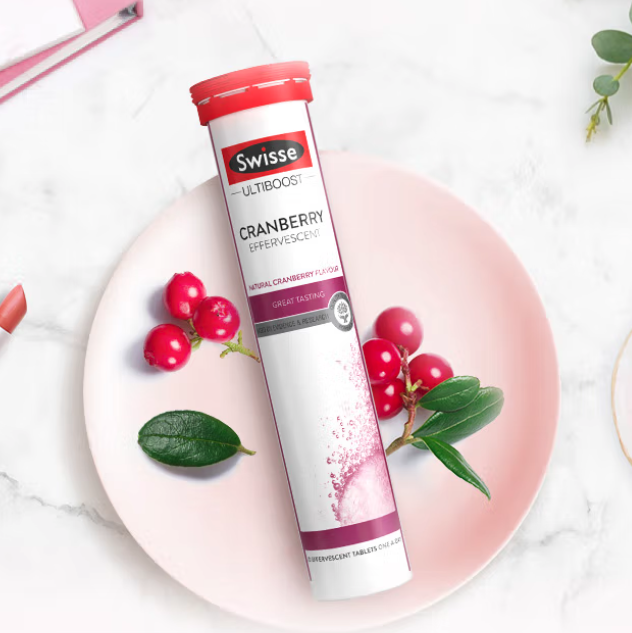 Swisse 斯維詩 蔓越莓泡騰片 20片保健產品包裝創(chuàng)意設計欣賞(圖5)
