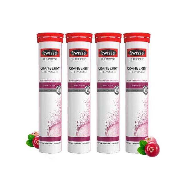 Swisse 斯維詩(shī) 蔓越莓泡騰片 20片*4支保健產(chǎn)品包裝創(chuàng)意設(shè)計(jì)欣賞(圖1)