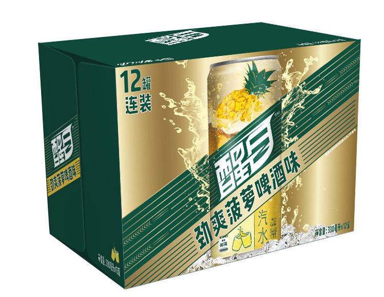 菠蘿味啤酒紙箱包裝設(shè)計(jì)作品欣賞(圖1)