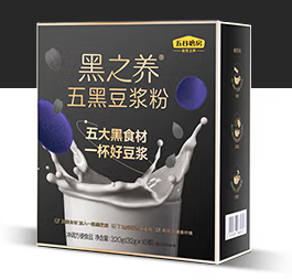五黑豆?jié){粉包裝盒設(shè)計欣賞(圖1)