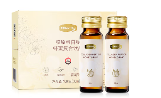蜂蜜膠原蛋白肽復(fù)合飲品包裝設(shè)計欣賞(圖1)