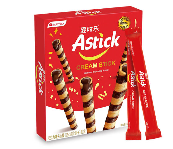 巧克力味夾心棒零食包裝盒設(shè)計(jì)欣賞(圖1)