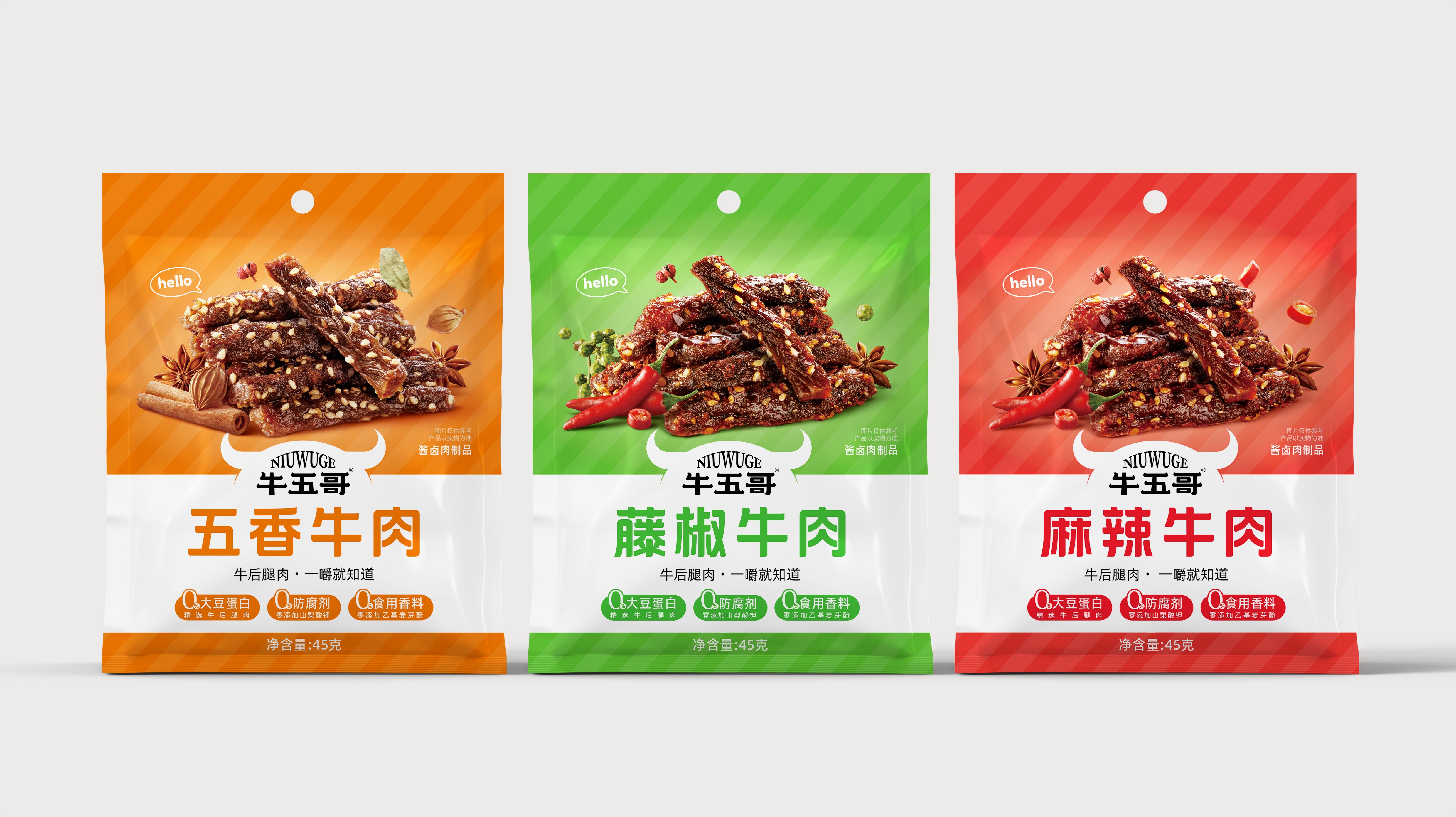 四喜案例“牛五哥”牛肉干：用包裝設(shè)計撬動貨架競爭力，打造高復(fù)購零食品牌(圖1)