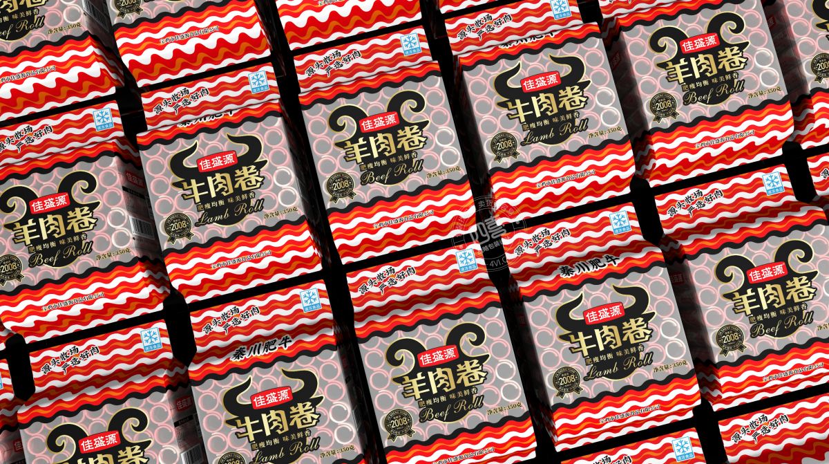 西安牛肉卷羊肉卷包裝設(shè)計(圖9)