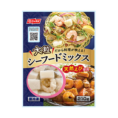 包裝設(shè)計公司推薦冷凍大粒海鮮混合料日本水產(chǎn)包裝設(shè)計欣賞(圖1)