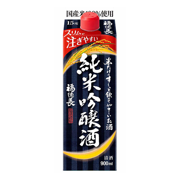 包裝設(shè)計(jì)公司推薦只有福德長米的壽司能一飲而盡的溫和酒純米吟釀酒福德長酒類包裝設(shè)計(jì)欣賞(圖1)