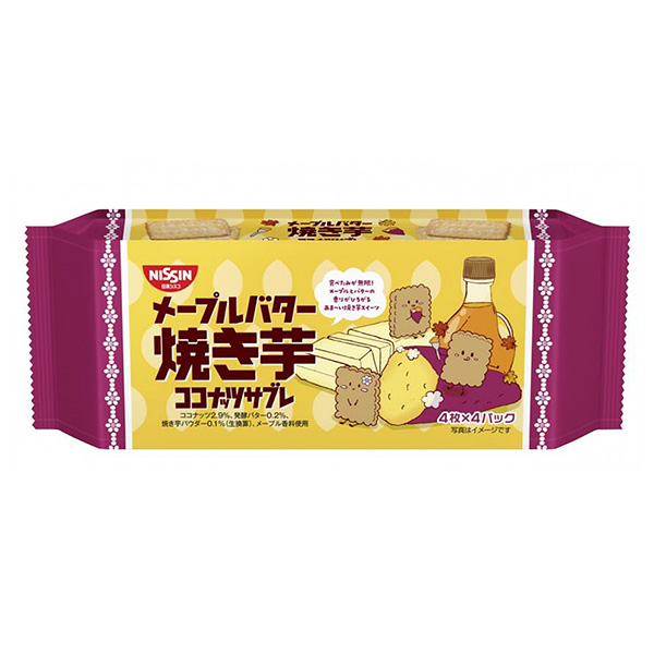椰子醬楓糖黃油烤紅薯日清思科包裝設計(圖1)