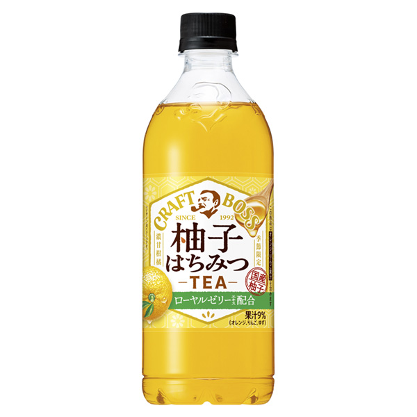 牛皮大王柚子蜂蜜茶三得利食品國(guó)際包裝設(shè)計(jì)(圖1)