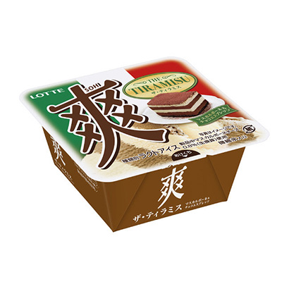 爽扎蒂拉米斯馬卡彭巧克力濃縮咖啡樂天冰淇淋類包裝設(shè)計(圖1)