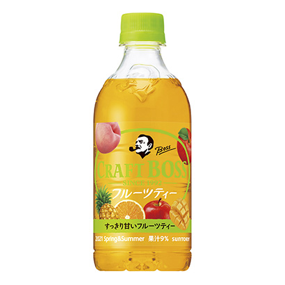 牛皮大王水果茶三得利食品國際果實清涼飲料包裝設(shè)計(圖1)