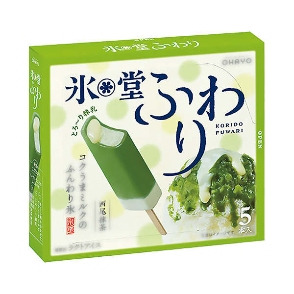 冰堂飄飄西尾抹茶奧哈約乳業(yè)包裝設(shè)計欣賞(圖1)
