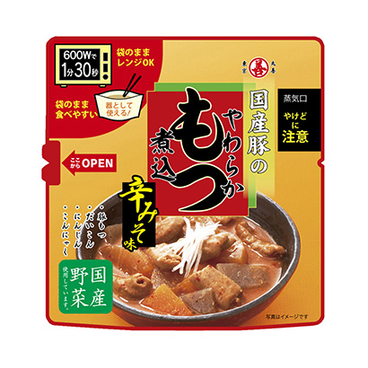 微波爐國產(chǎn)豬的柔軟燉辣味丸善家常菜類包裝設(shè)計(jì)(圖1)
