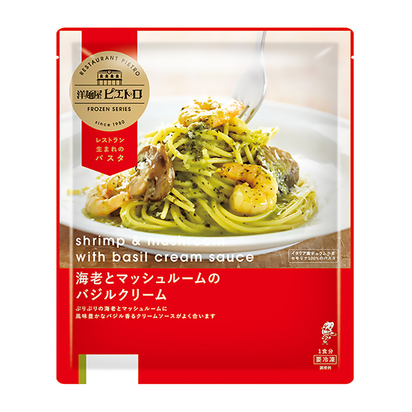 〔冷凍〕洋面館petro 蝦和蘑菇羅勒奶油包裝設(shè)計(jì)欣賞(圖1)