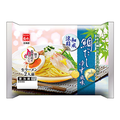 和風(fēng)涼面鯛魚(yú)湯汁風(fēng)味菊水面類包裝設(shè)計(jì)(圖1)