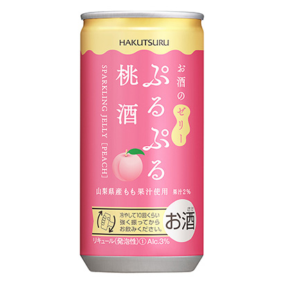 白鶴飄香桃酒白鶴酒造酒類包裝設(shè)計(圖1)