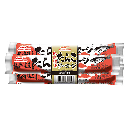 講究魚種北海道產(chǎn)的章魚香腸馬爾哈尼奇洛加工肉類包裝設(shè)計(jì)(圖1)
