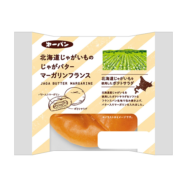 北海道土豆黃油人造黃油法國(guó)第一屋制面包包裝設(shè)計(jì)(圖1)