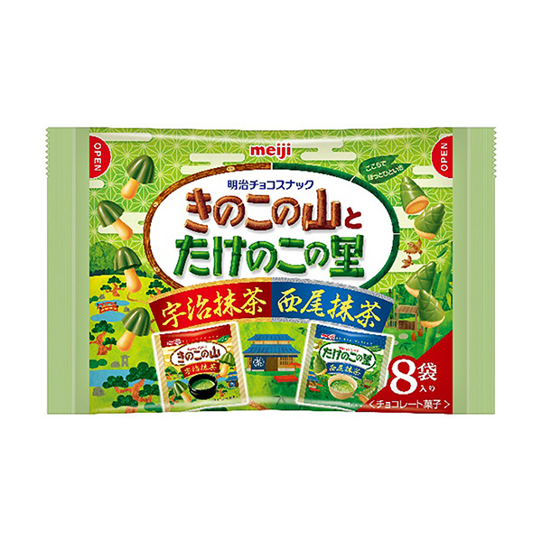 菇抹茶袋明治食品飲料包裝設(shè)計(圖1)