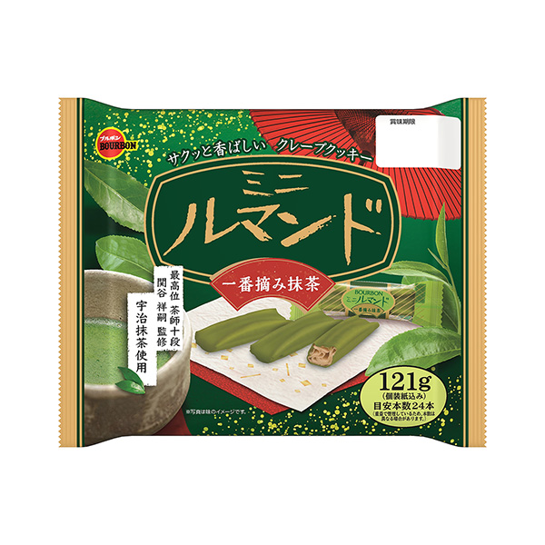 迷你命令第一摘抹茶波旁食品飲料包裝設(shè)計(jì)(圖1)