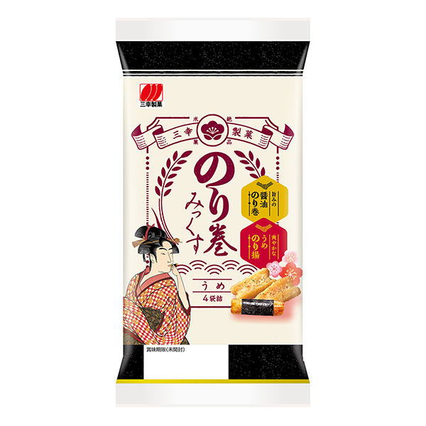 海苔卷梅三幸制果食品飲料包裝設(shè)計(圖1)