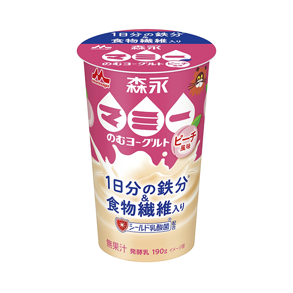 森永麻美所含的酸奶水蜜桃風(fēng)味森永乳業(yè)食品飲料包裝設(shè)計(jì)(圖1)