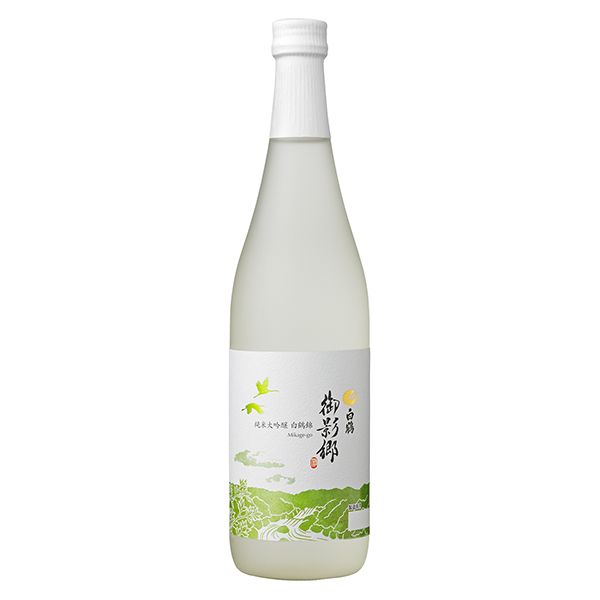白鶴御影鄉(xiāng)純米大吟釀白鶴錦白鶴酒造食品飲料包裝設計(圖1)