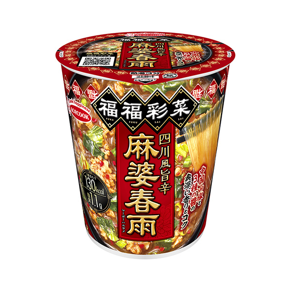 福福彩菜四川風旨辛麻婆春雨王牌廚師食品飲料包裝設計(圖1)