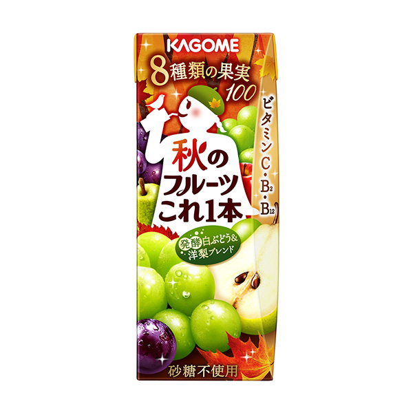 包裝設計欣賞秋天的水果這一瓶＜發(fā)酵白葡萄&洋梨混合＞ (可果美) 2024年9月10日發(fā)售(圖1)