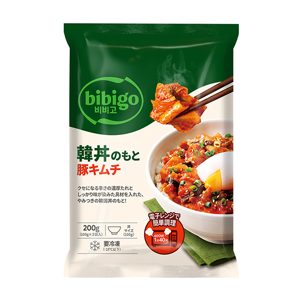 包裝設(shè)計(jì)欣賞bibigo ＜韓蓋飯基礎(chǔ)豬泡菜＞ ( CJ FOODS JAPAN ) 2024年9月1日發(fā)售(圖1)