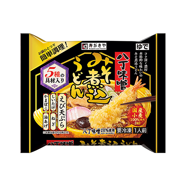 包裝設(shè)計欣賞冷凍八丁味噌湯烏冬面(壽喜燒和食品) 2024年9月2日發(fā)售(圖1)