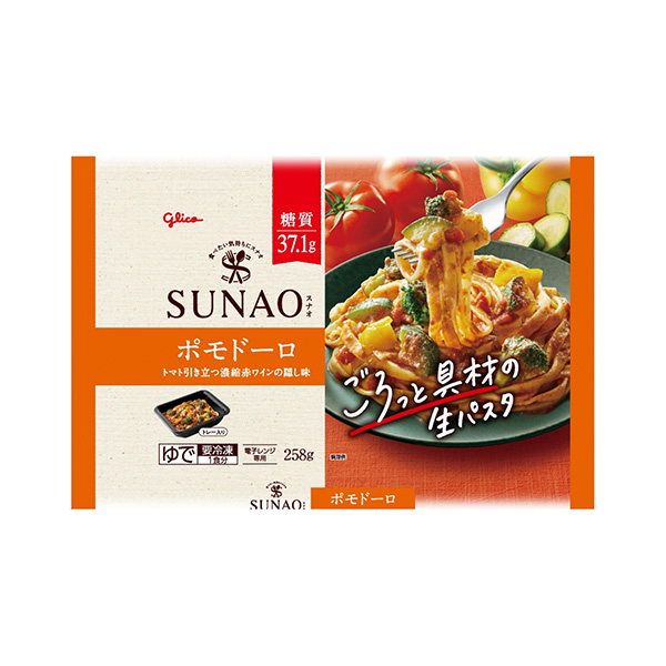 包裝設(shè)計欣賞SUNAO食材生意大利面＜ pomo doro ＞ (江崎格力高) (圖1)