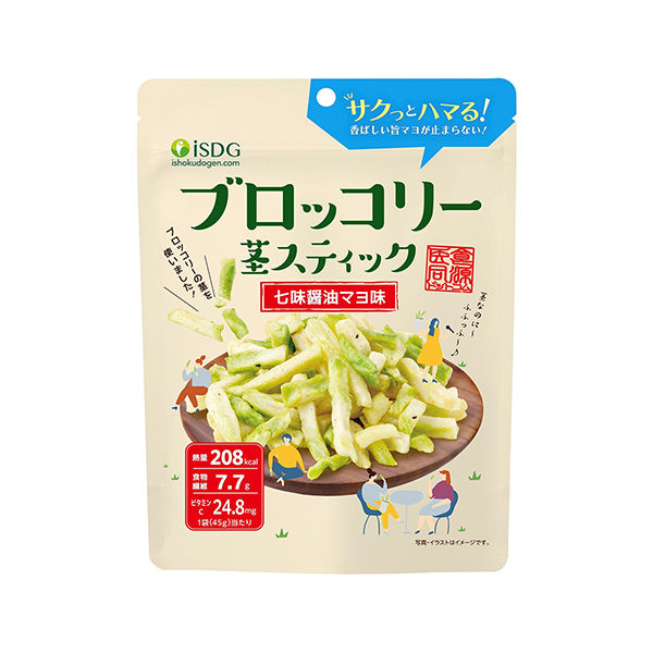 包裝設(shè)計(jì)欣賞西蘭花莖棒＜七味醬油原味＞ (醫(yī)食同源Docom ) (圖1)