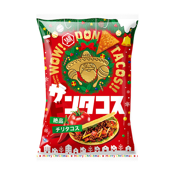 包裝設計欣賞唐塔科斯＜極品智利塔科斯＞圣誕節(jié)尺寸(湖池屋) (圖1)