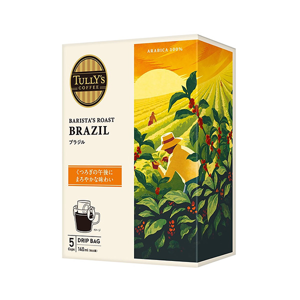 包裝設(shè)計(jì)欣賞TULLY S COFFEE BARISTA S ROAST ＜巴西＞ (伊藤園) (圖1)
